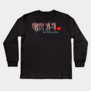 2 Sided Chrissy Salem Metal Mascara  Design Kids Long Sleeve T-Shirt